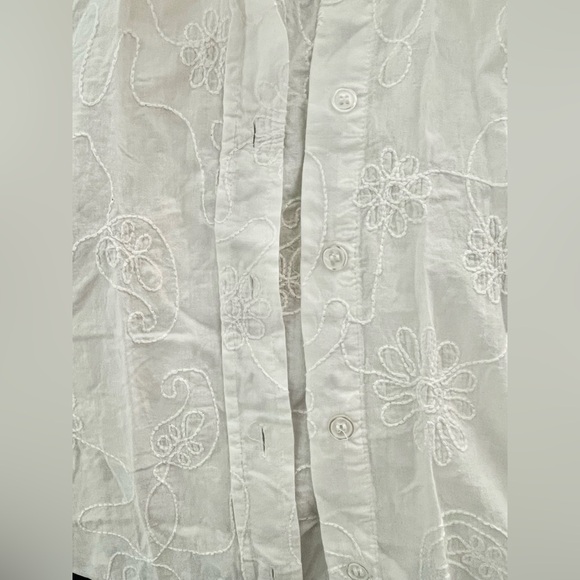 C. P. W. (Central Park West) white Summer blouse - Picture 2 of 6